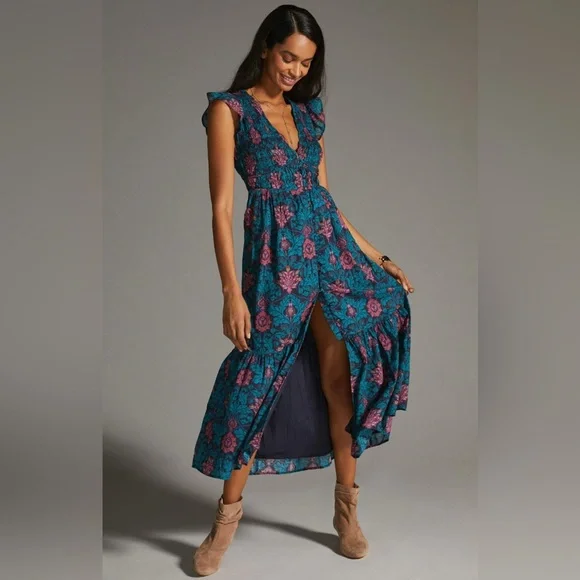 Anthropologie | Dresses | Anthropologie The Peregrine Midi Dress | Poshmark